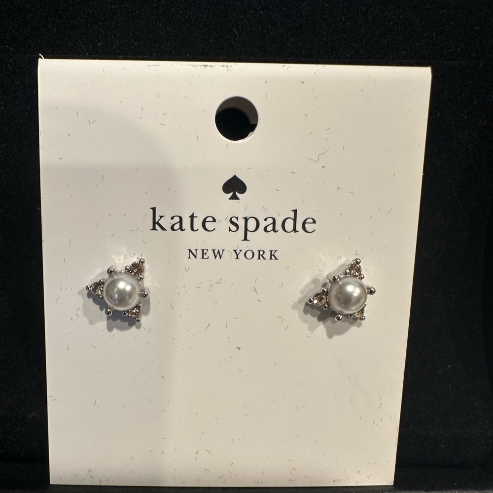 Kate Spade Champagne You're a Gem Stud Earrings NWT in Box